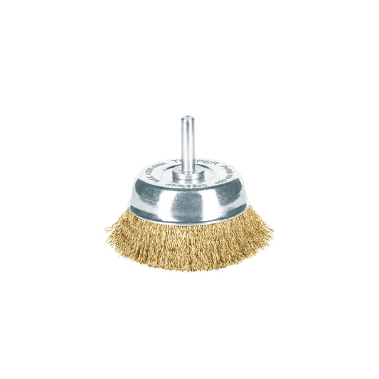 Carda de copa 2-3/4" alambre fino para taladro - Truper