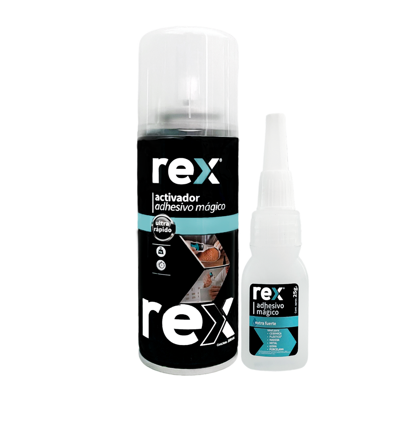 REX Adhesivo Mágico – Adhesivo + Activador (100 ml + 25 g)