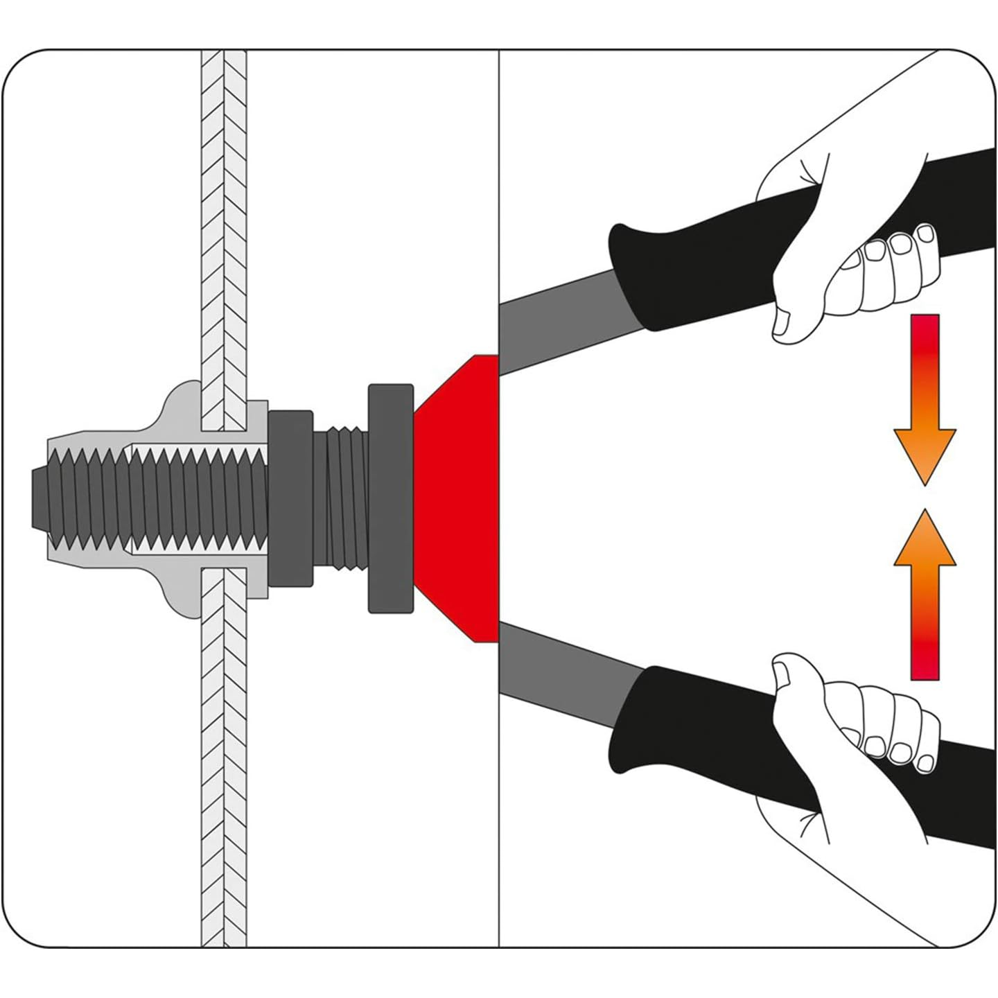Remachadora Manual para Tuercas M5, M6 y M8 – YATO