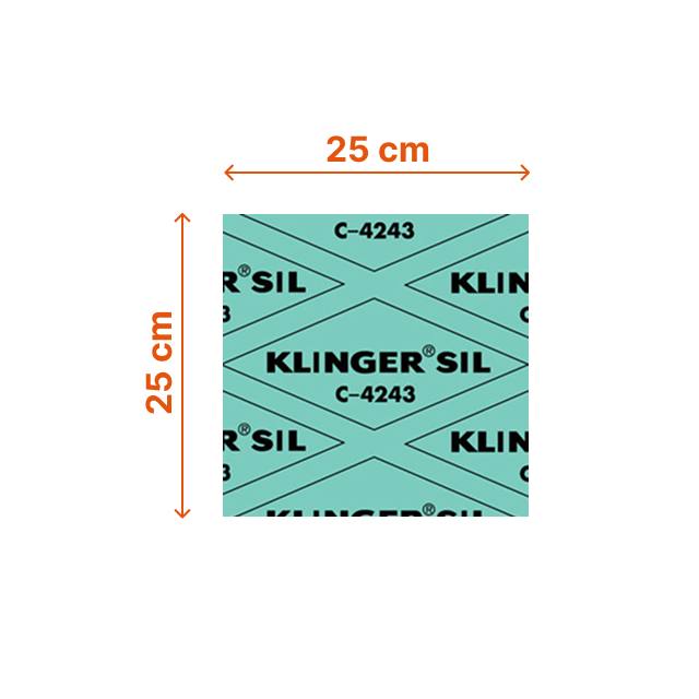 Material de Empaquetadura KLINGERSIL® C-4243 - Paño 25 x 25 cm