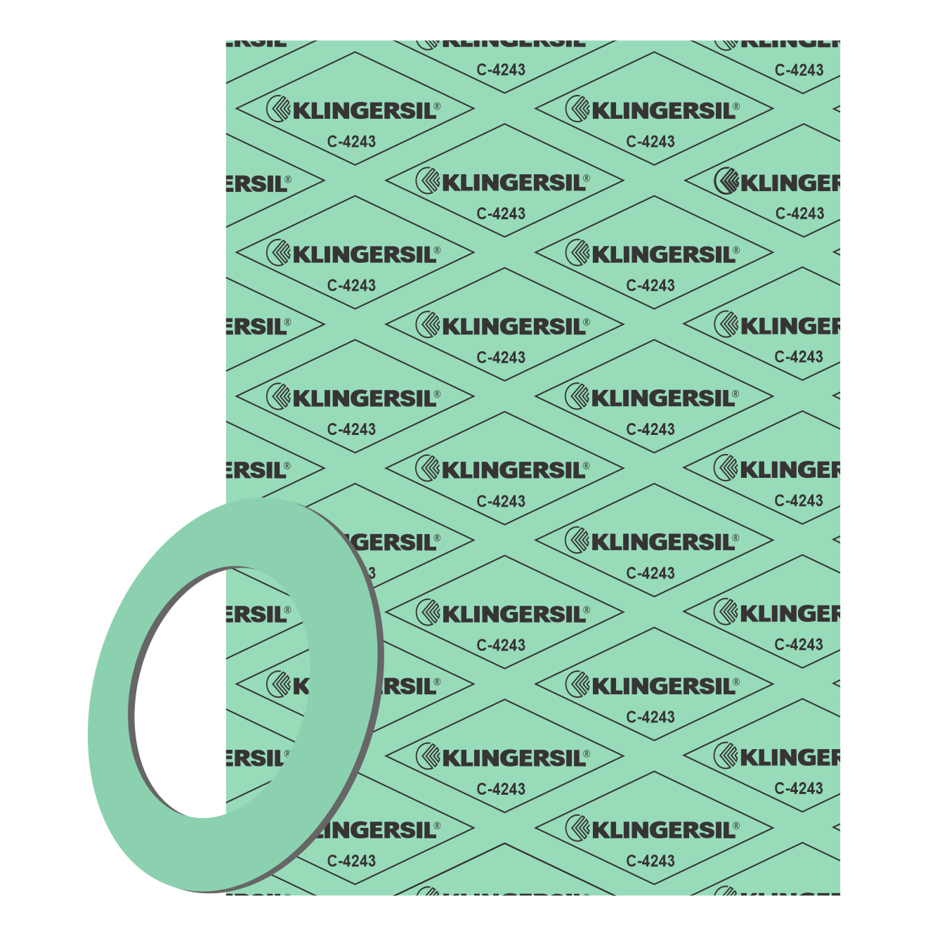 Material de Empaquetadura KLINGERSIL® C-4243 - Paño 25 x 25 cm