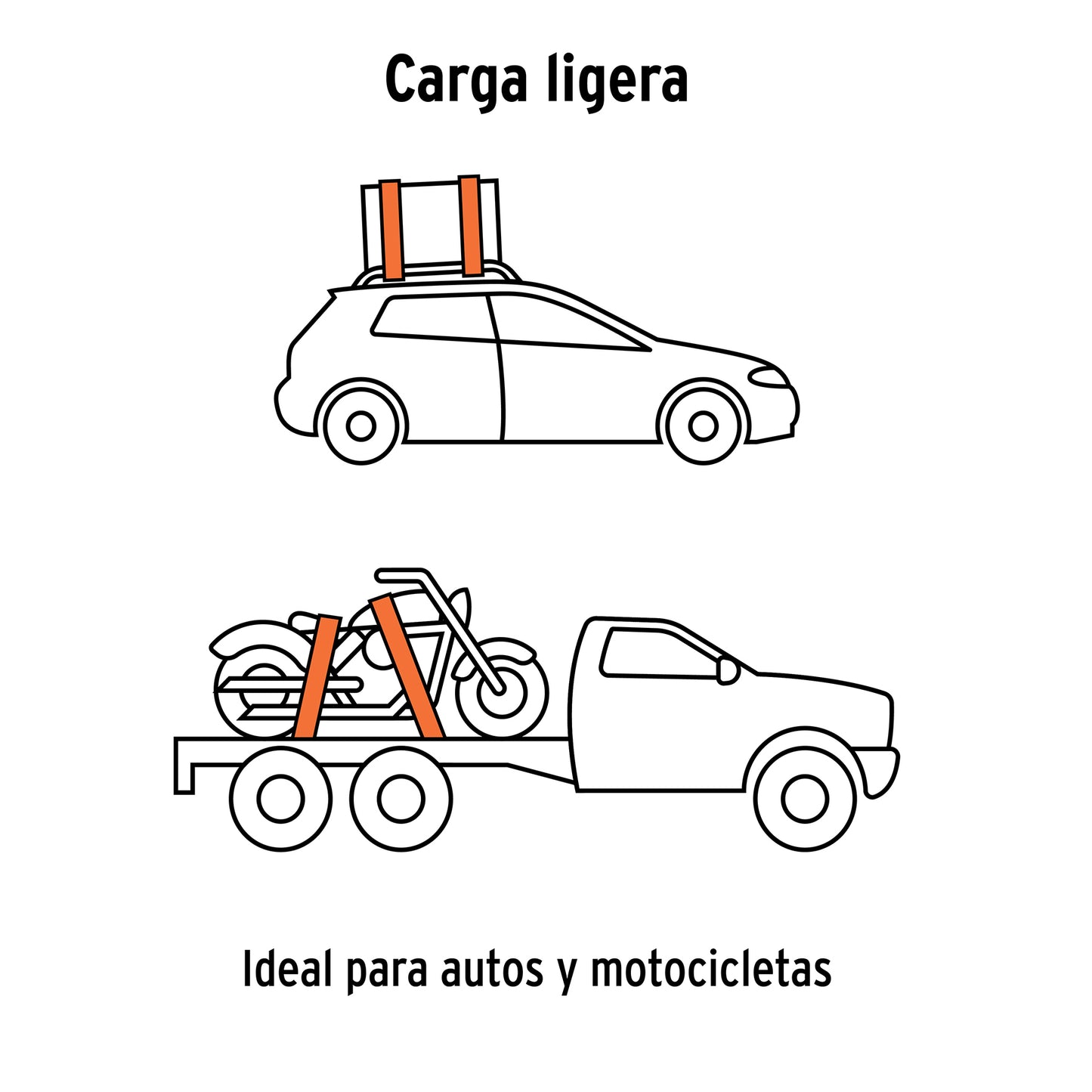 Juego de 2 Sujetadores con Matraca 5 m – 1000 kg - Truper