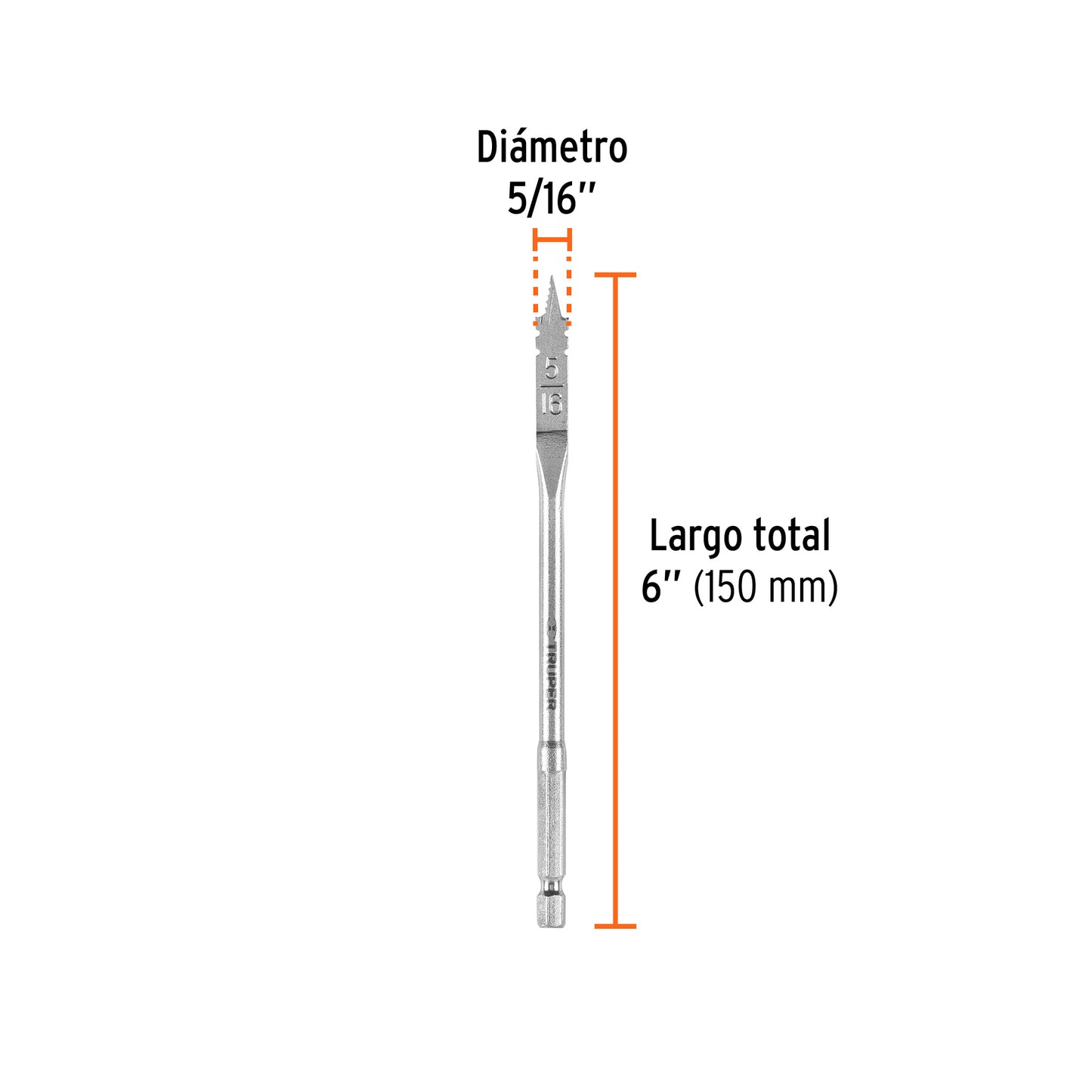 Broca Plana de Manita para Madera – Truper