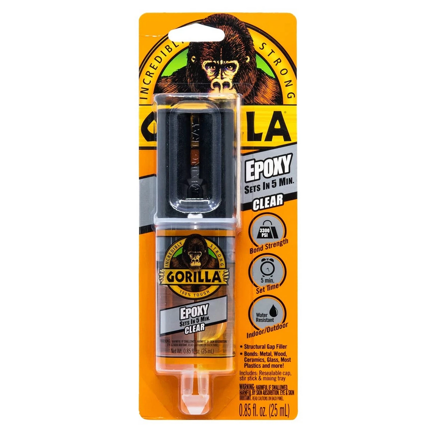 Epoxy Transparente Gorilla Clear 25 ml – Adhesivo de Alta Resistencia
