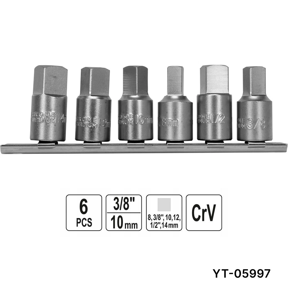 Set de Dados para Tapón de Aceite 3/8” 6 Piezas – Yato