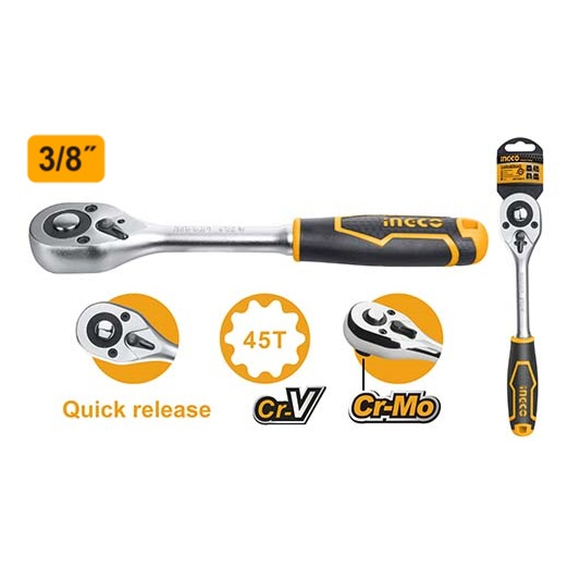 Llave Chicharra Reversible 3/8" – Ingco