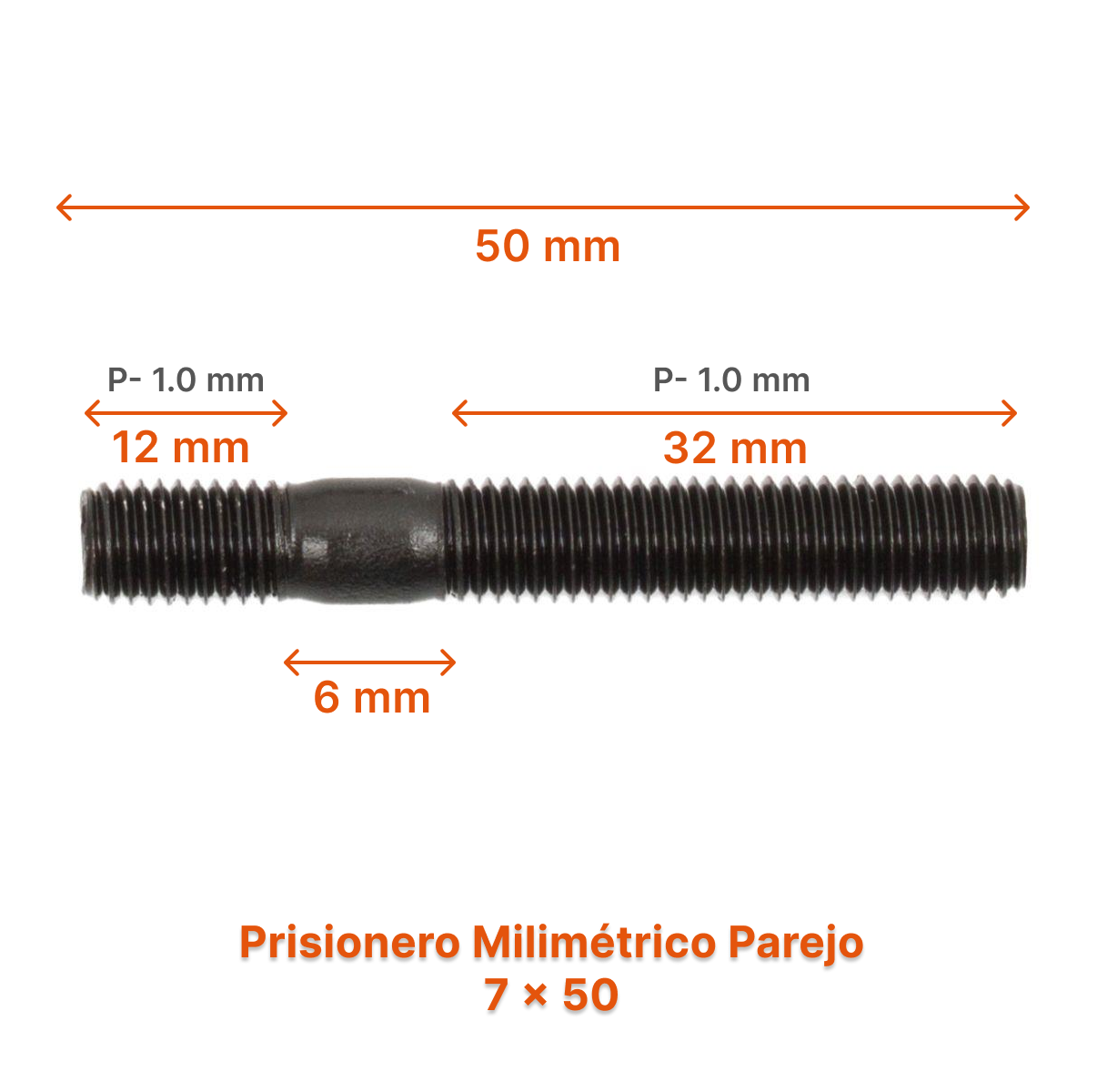 Prisionero Milimétrico Parejo M7 – Varias Medidas