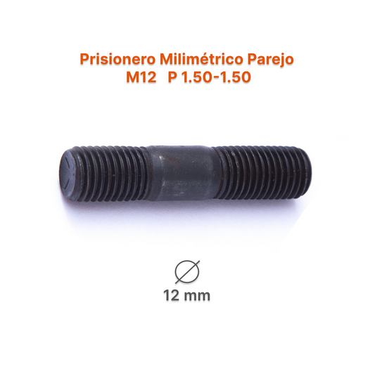 Prisionero Milimétrico Parejo M12 P 1.50 – Varias Medidas