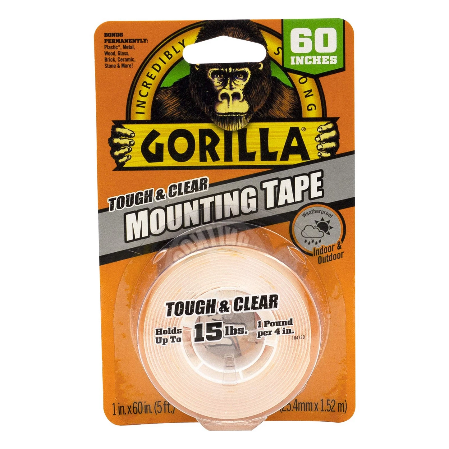 Cinta de Montaje Doble Contacto Tough & Clear – Gorilla