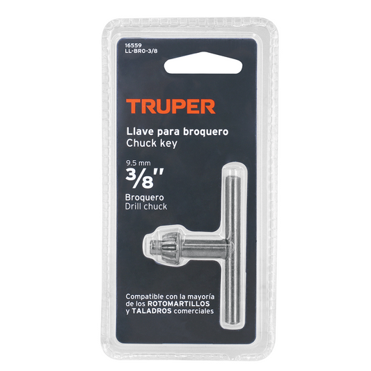Llave para Taladro 3/8" (Broquero/Mandril) – Truper