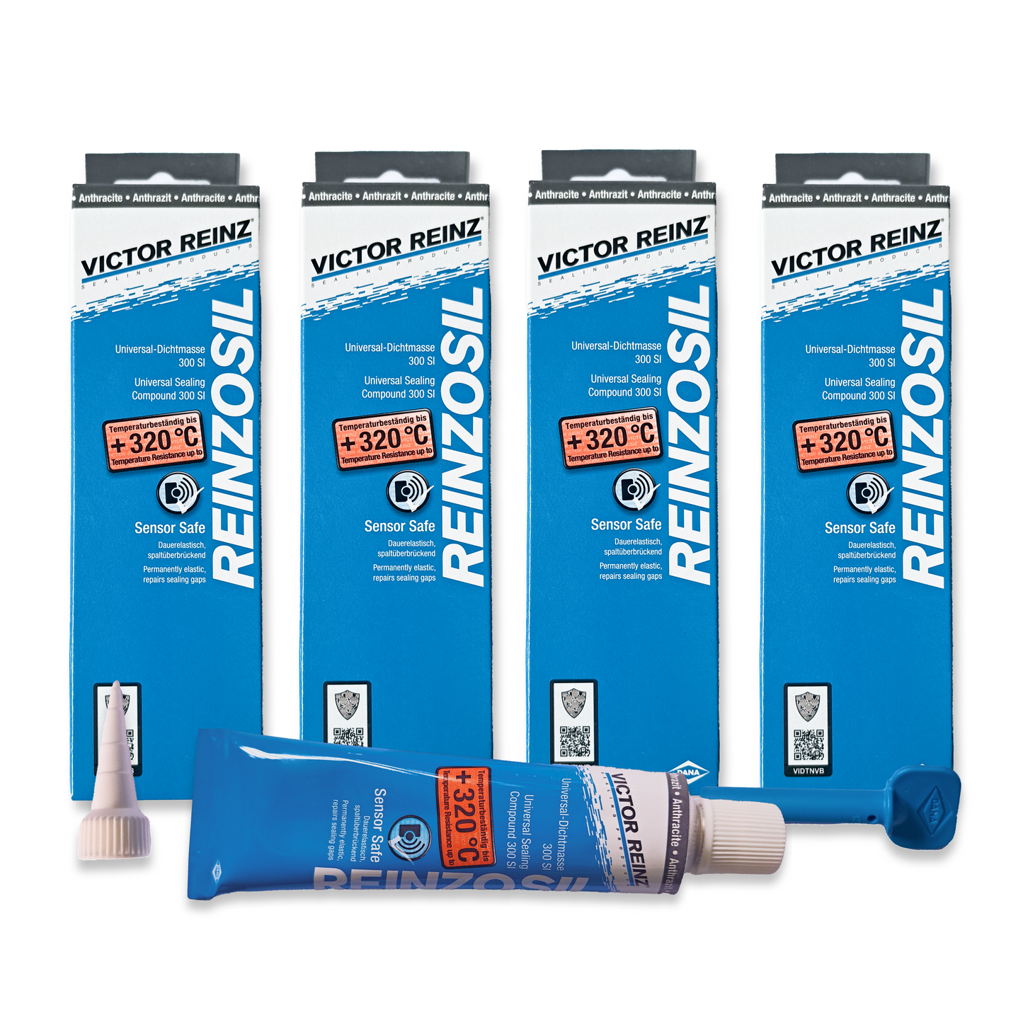 Sellador Alta Temperatura Victor Reinz Reinzosil 70 ml – Pack 4 Unidades